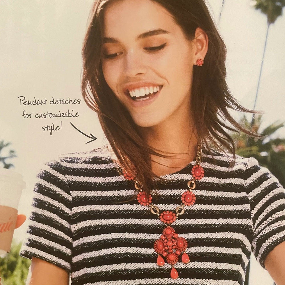 Stella & Dot Vintage Sardinia necklace and earrings: 8pcs total.